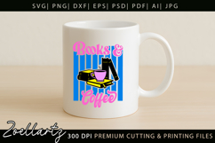 Books Coffee SVG Happy Book Lover Bookish T-shirt Mug Design Product Image 5