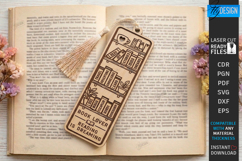 Book Lover Bookmark Laser Cut | Reading Accessories Laser Product Image 1