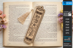 Book Lover Bookmark Laser Cut | Reading Accessories Laser Product Image 1