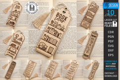 Book Lover Bookmarks Laser Cut Bundle | Reading Accessories Product Image 1