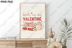 Book Lover, Books Are My Valentine PNG Product Image 3