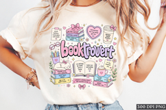 Book Lover Pajama Reading PNG, Cute Coquette Design Product Image 1
