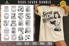 Book Lover Bundle SVG PNG Reader designs