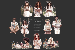 GlamArtZhanna, Books clipart, Bookslover clip art, Bookworm clipart, Books illustration, Books and Flowers, Spring clipart, Summer clipart, Blossom clip art, Spring reading png, Summer reading png, Vintage books png, Reading animals png, Library clipart