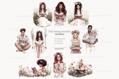 GlamArtZhanna, Books clipart, Bookslover clip art, Bookworm clipart, Books illustration, Books and Flowers, Spring clipart, Summer clipart, Blossom clip art, Spring reading png, Summer reading png, Vintage books png, Reading animals png, Library clipart