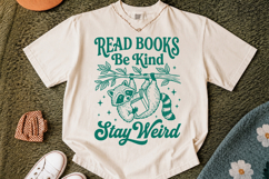 Cute Raccoon Book Lover SVG, Book Lover Sublimation Design Product Image 3