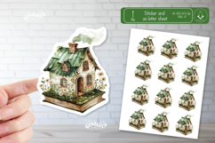 Watercolor Book Stickers Book lover printable stickers Cozy Product Image 1