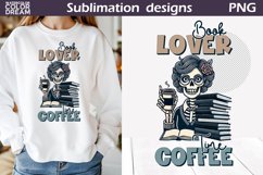 Funny Book Sublimation | Books And Coffee Product Image 1