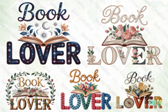 Book Lover Sublimation Clipart Bundle Product Image 5