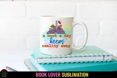 A Book A Day I Book Lover Sublimation I Read Books Tshirt Product Image 1