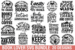 Book Lover SVG Bundle - Book Lover SVG Design Product Image 1