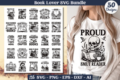 Book Lover SVG Bundle | Reading Quotes | Bookworm Cut Files Product Image 1