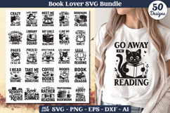 Book Lover SVG Bundle | Reading Quotes | Bookworm Cut Files Product Image 2