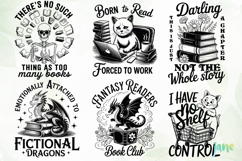 Book Lover SVG PNG Bundle Product Image 8