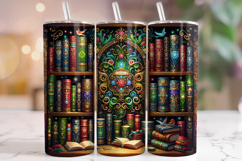 Book Tumbler Wrap, Library Tumbler, Reading Tumbler, Books Product Image 1