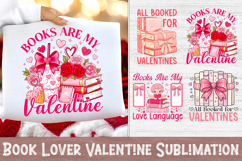 Book Lover Valentine Sublimation, Valentine Quote Design Product Image 1