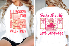 Book Lover Valentine Sublimation, Valentine Quote Design Product Image 2