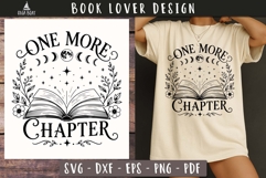 One More Chapter Book lover SVG PNG Product Image 1