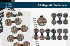 Book Lover Magnetic Bookmark Bundle, Retro Bookmark Pack Product Image 1