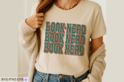 Book Nerd Baseball SVG PNG T-shirt Design Product Image 4