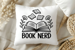 Book Nerd SVG, Book Lover SVG, Reading SVG Product Image 5