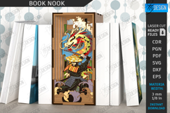 Book Nook Laser Cut Design, 3D Layered Magic Book Holder SVG Product Image 7