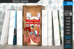 Book Nook Laser Cut Design, 3D Layered Magic Book Holder SVG Product Image 3