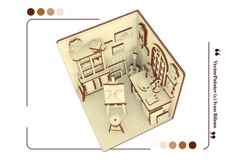 Artist Workshop Book Nook Laser Cut File, SVG Project Product Image 13