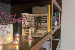 Dollhouse Bedroom Book Nook - Laser Cut File SVG Diorama Product Image 10