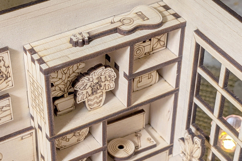 Dollhouse Bedroom Book Nook - Laser Cut File SVG Diorama Product Image 5