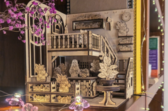 Greenhouse Book Nook Laser Cut File, DIY Diorama Plywood Product Image 15