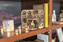 Greenhouse Book Nook Laser Cut File, DIY Diorama Plywood Product Image 10