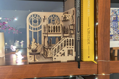 Greenhouse Book Nook Laser Cut File, DIY Diorama Plywood Product Image 16