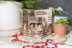 Greenhouse Book Nook Laser Cut File, DIY Diorama Plywood Product Image 12