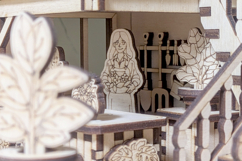 Greenhouse Book Nook Laser Cut File, DIY Diorama Plywood Product Image 4