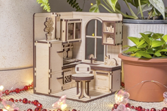 Book Nook Kitchen Laser Cut File, DIY Diorama SVG Project Product Image 7