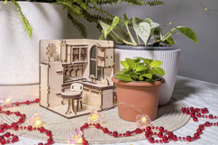 Book Nook Kitchen Laser Cut File, DIY Diorama SVG Project Product Image 14