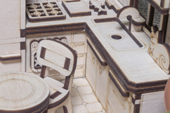 Book Nook Kitchen Laser Cut File, DIY Diorama SVG Project Product Image 8