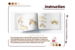 Book Nook Kitchen Laser Cut File, DIY Diorama SVG Project Product Image 8