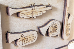 Music Store Book Nook Laser Cut File, SVG Template for DIY Product Image 4