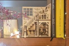 Music Store Book Nook Laser Cut File, SVG Template for DIY Product Image 9