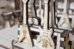 Music Store Book Nook Laser Cut File, SVG Template for DIY Product Image 2