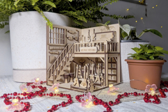 Music Store Book Nook Laser Cut File, SVG Template for DIY Product Image 15