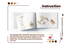 Music Store Book Nook Laser Cut File, SVG Template for DIY Product Image 20