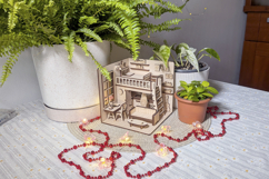 Dollhouse Room Book Nook Laser Cut File, DIY Diorama Project Product Image 11