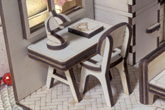 Dollhouse Room Book Nook Laser Cut File, DIY Diorama Project Product Image 4