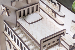 Dollhouse Room Book Nook Laser Cut File, DIY Diorama Project Product Image 14