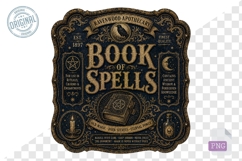 Book of Spells Ravenwood Apothecary Vintage Gothic PNG Product Image 1