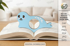 Book Page Holder Laser Cut. Book Buddy. Seal SVG Product Image 1