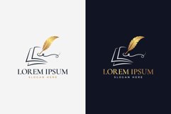 Premade Book & Pen Logo Template Product Image 1